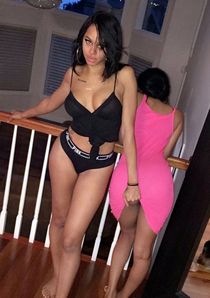Cute blonde shows off