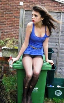 Ebony handsome girl in hot